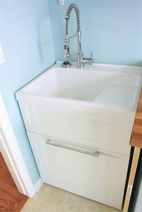 laundry tub with cabinet costco